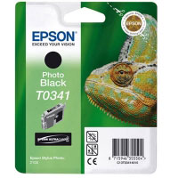 Epson T0341 Photo Black UltraChrome Ink Cartridge (Chameleon) (C13T03414010)